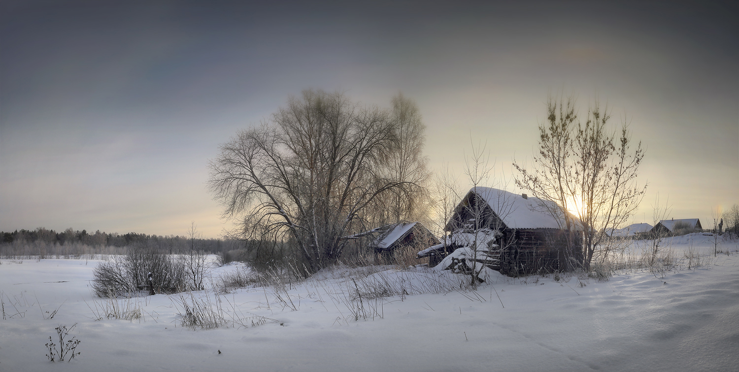 Нижегородские деревни зимой фото