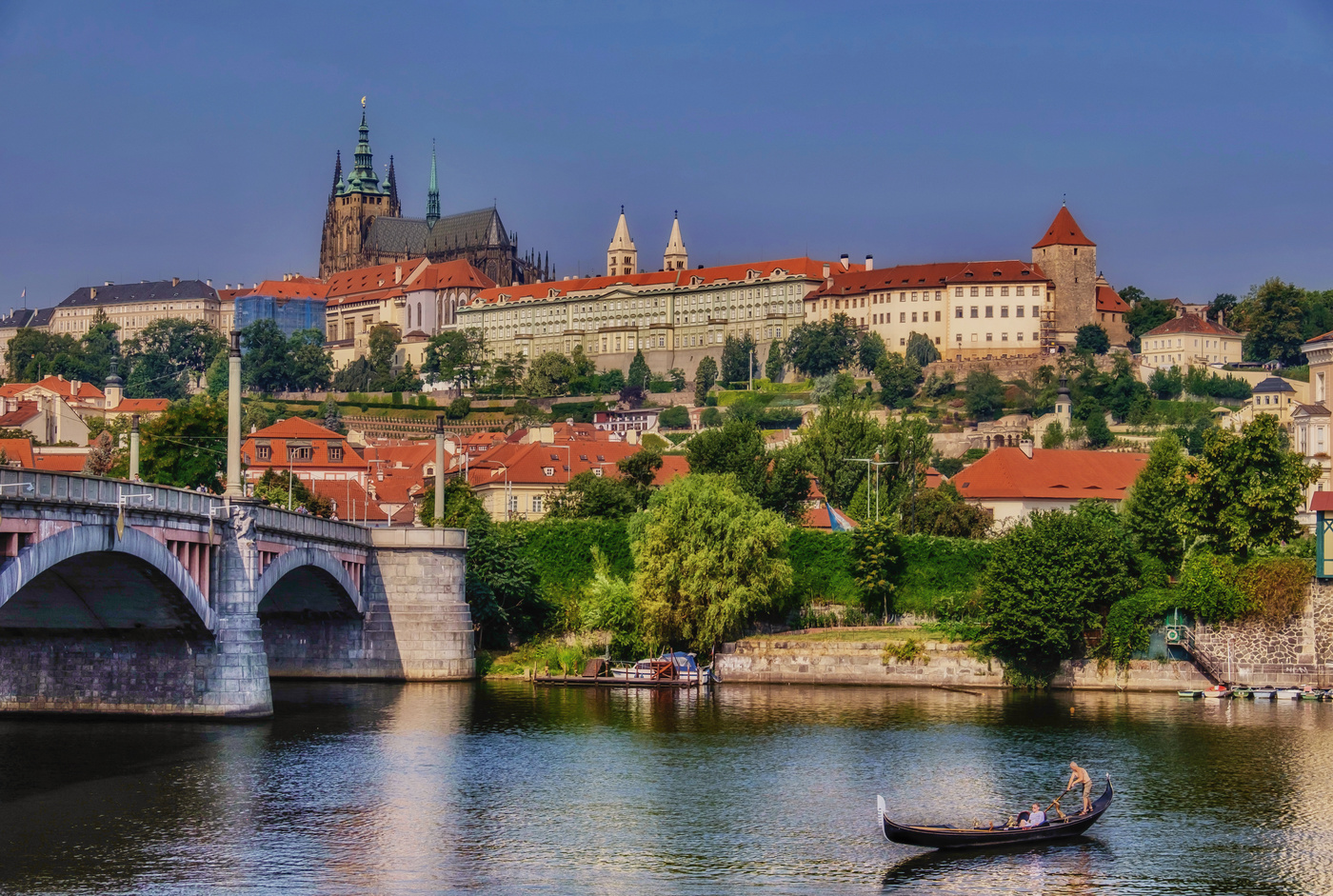 Река Влтава в Праге