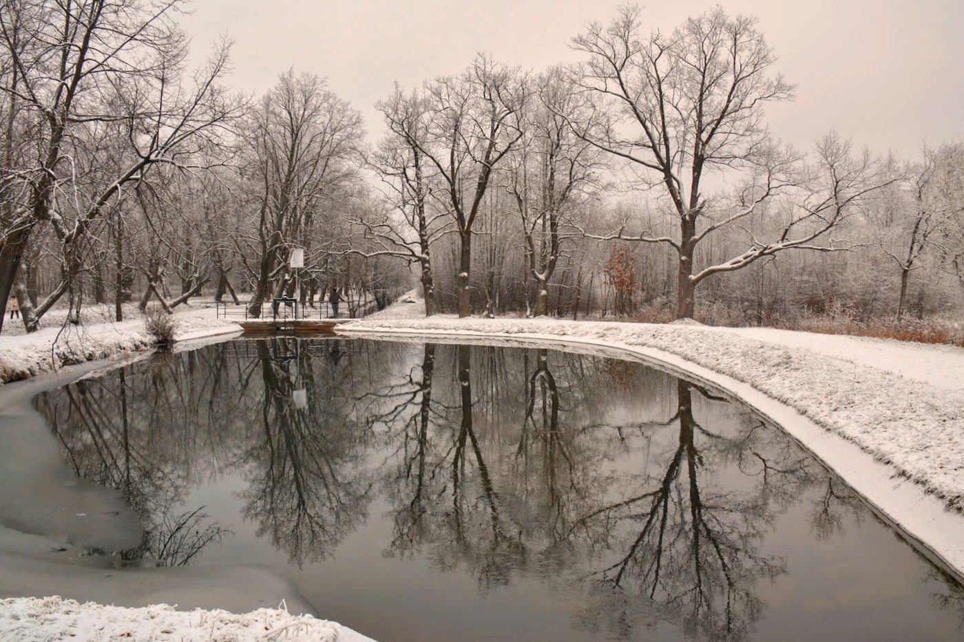 Джамгаровский парк зима