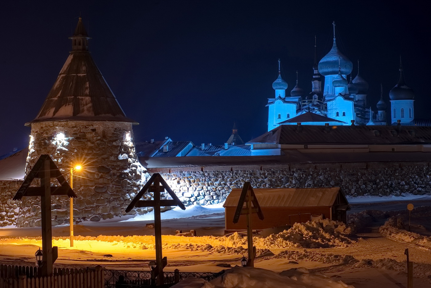 Соловецкий монастырь зима