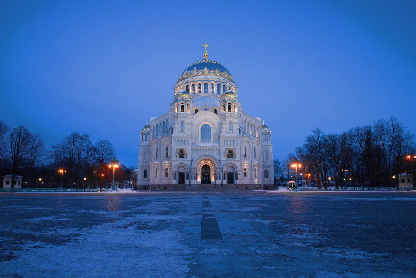 Никольский собор в Санкт Петербурге зимой