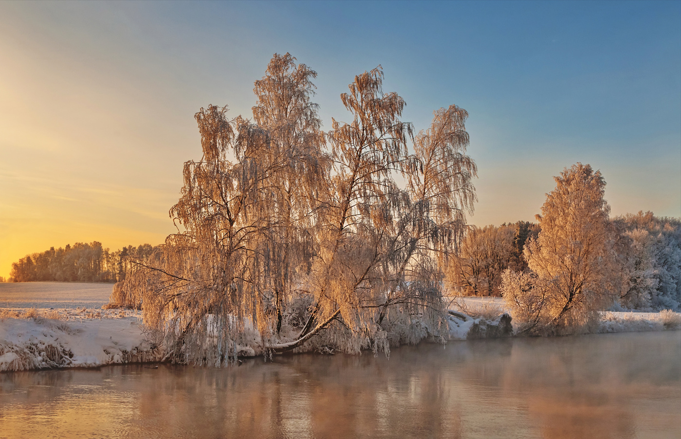 Зимний берег реки