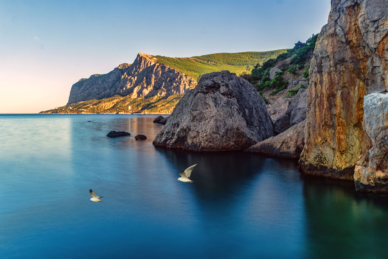 Место бухта Ласпи Крым