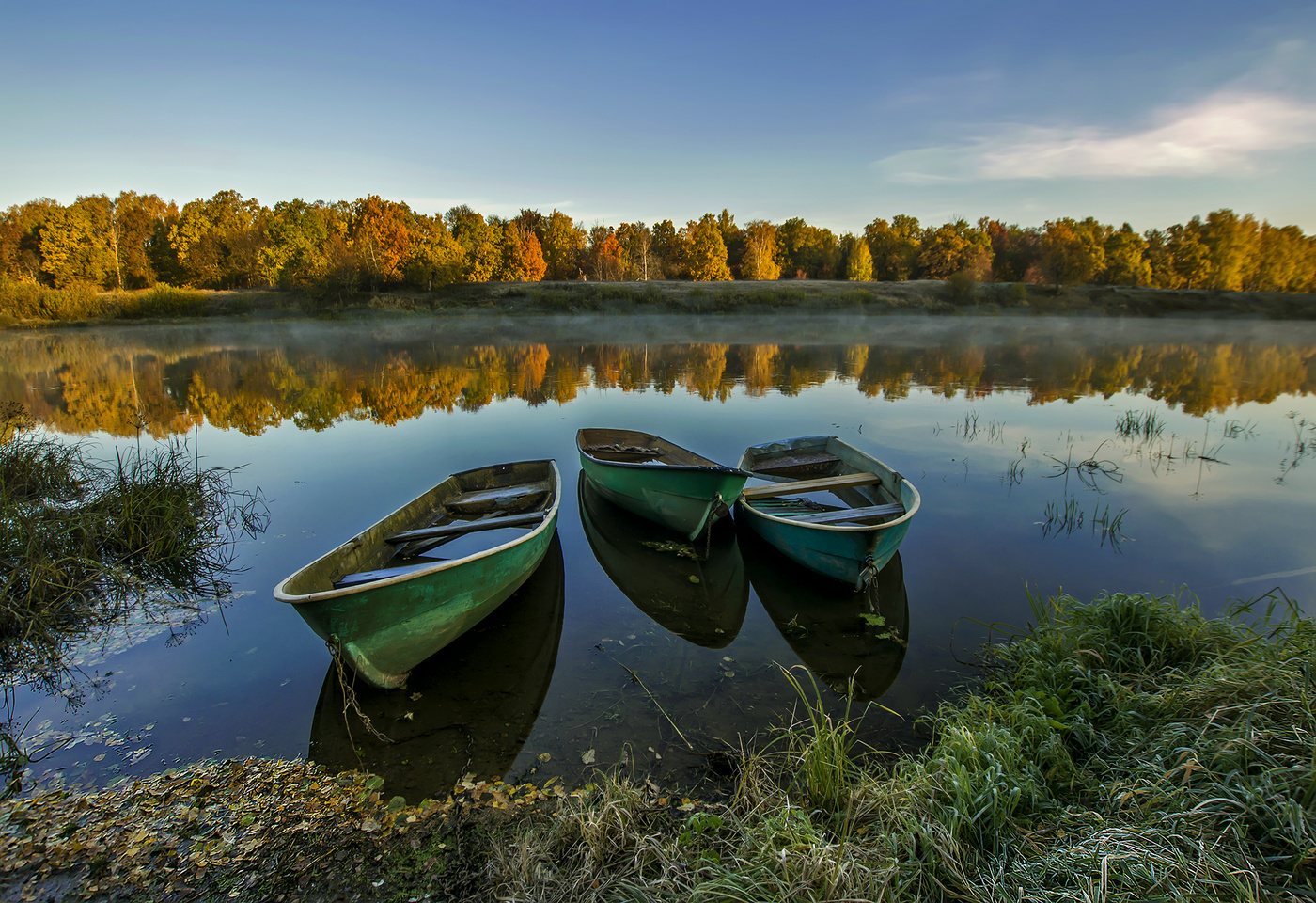 Осень лодка