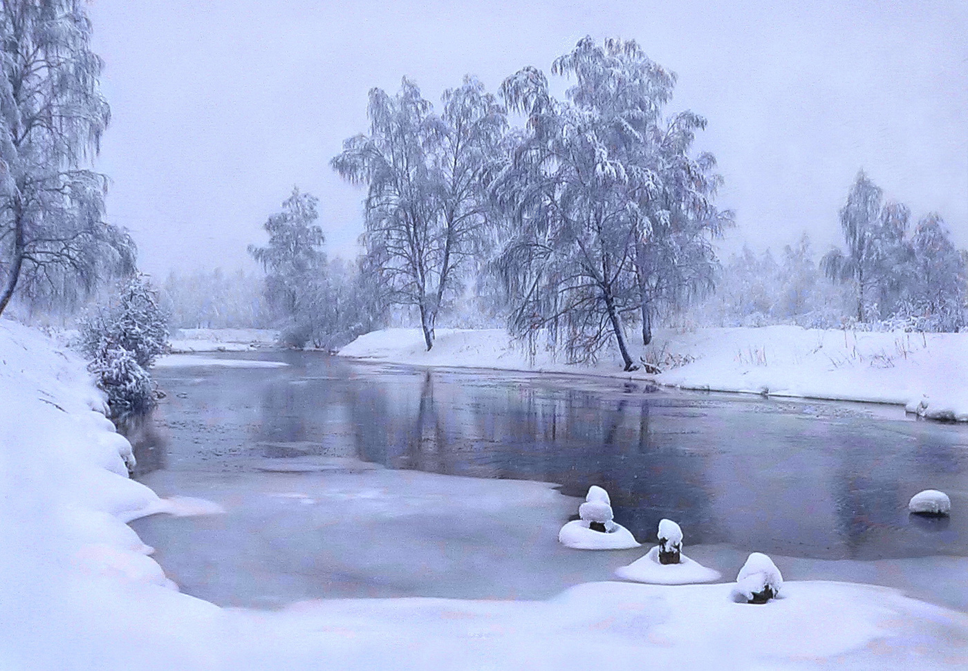 зима в пушкинских горах