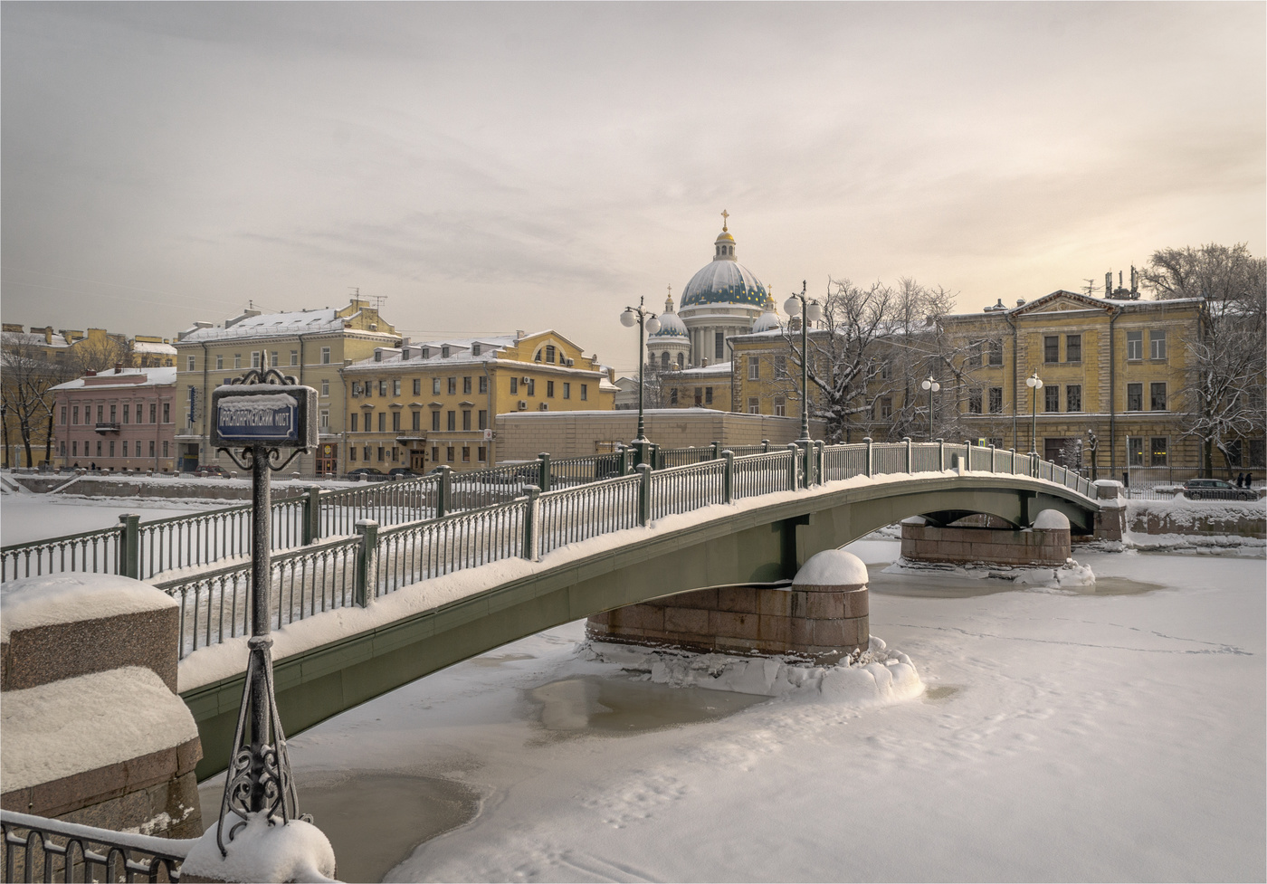 зимние мосты петербурга