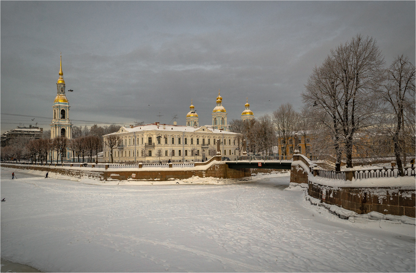 Никольский собор в Санкт Петербурге зимой