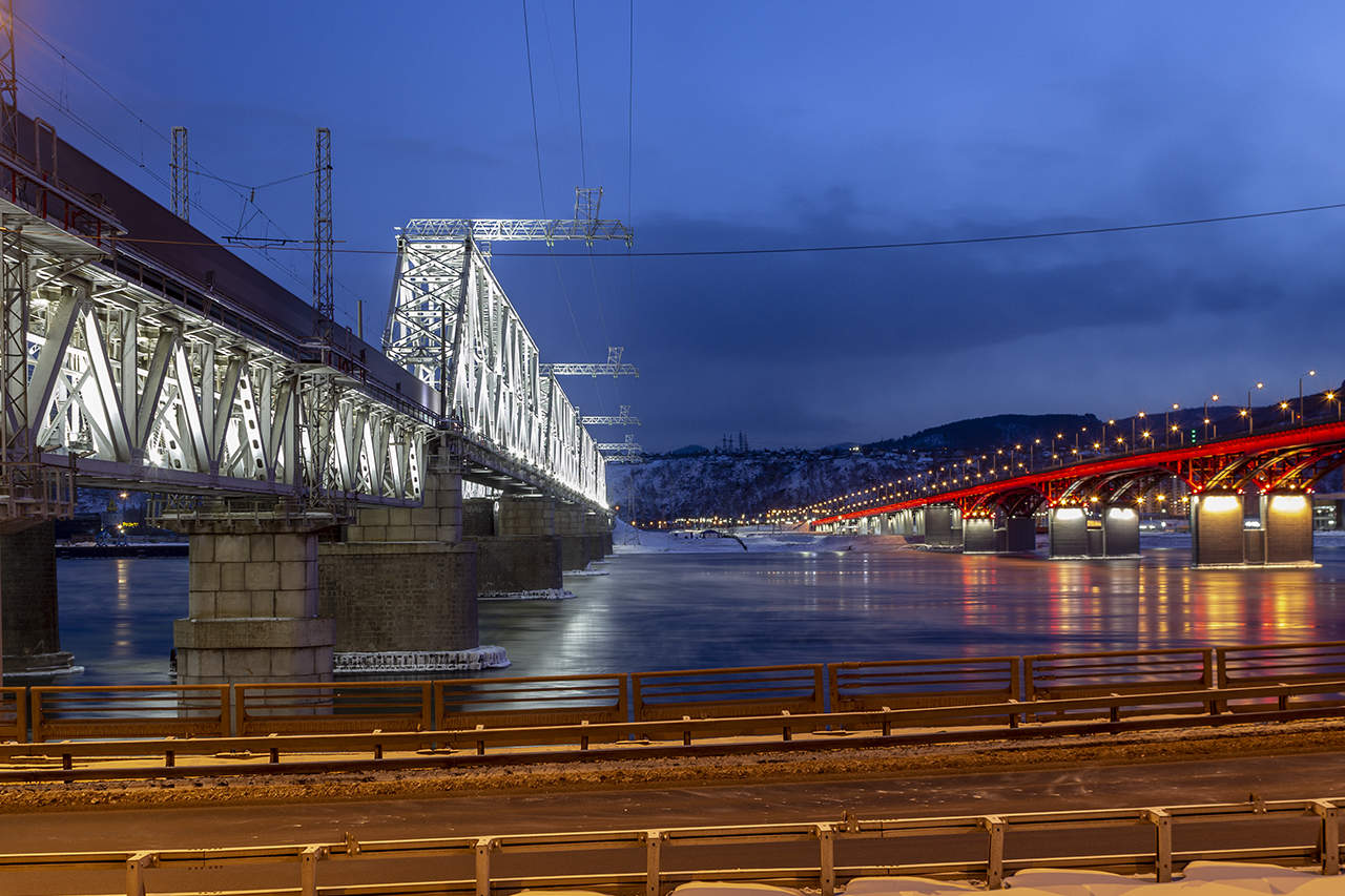 Николаевский мост Красноярск