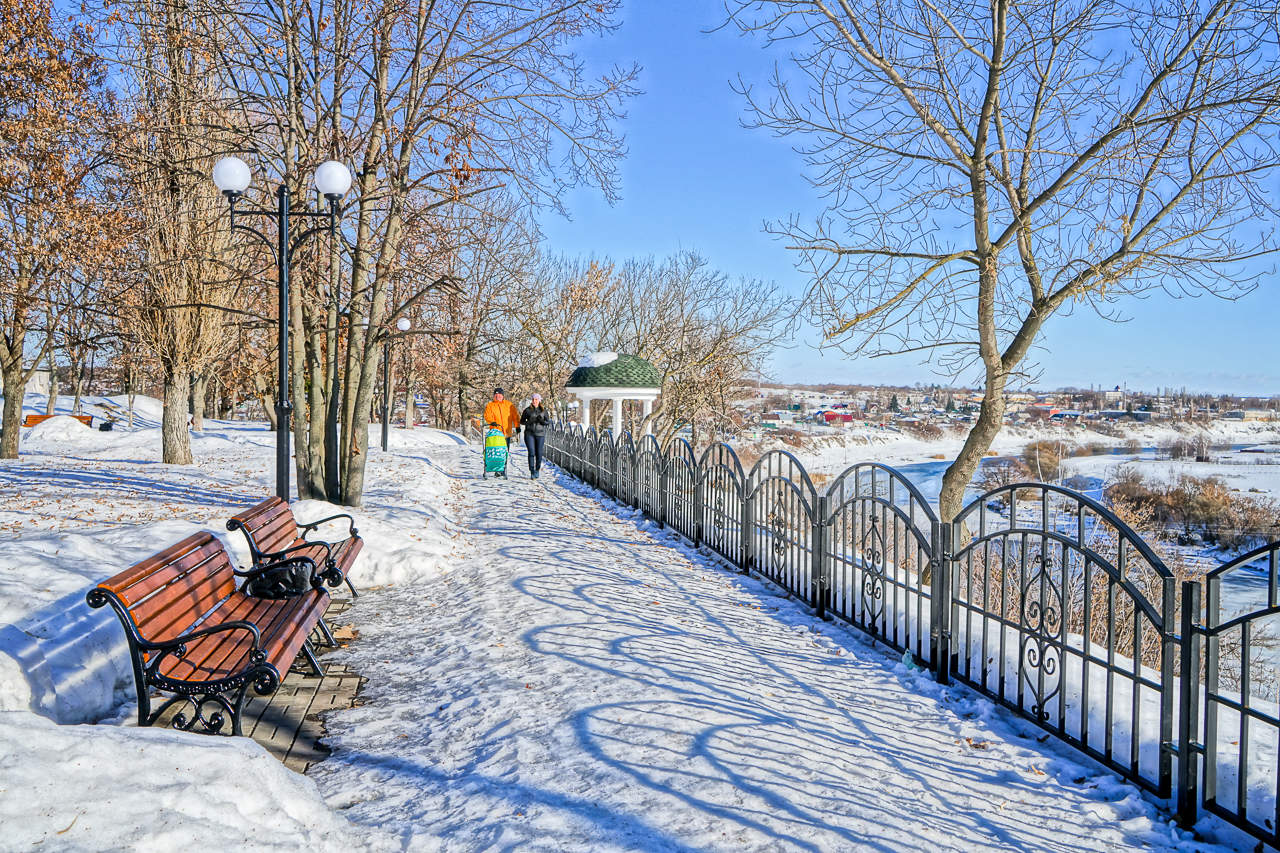 февраль парк