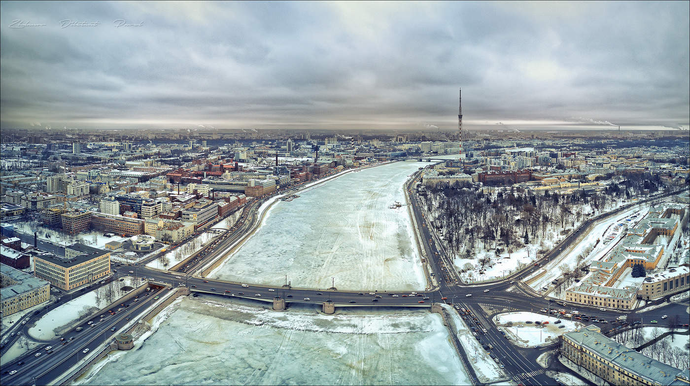 Петроградская зимой. Гренадерский мост СПБ. Петроградка Санкт-Петербург зима. Зимний Питер Гренадерский мост. Аэрофотосъемка Санкт-Петербург.