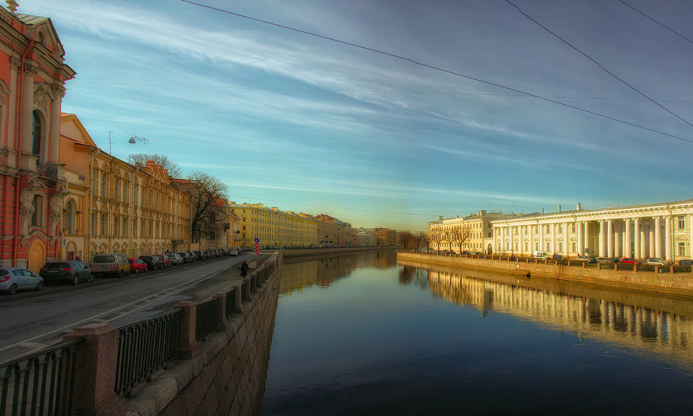 Река Фонтанка 1705 г Санкт Петербург