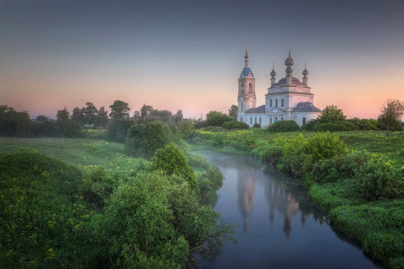 Ярославская область деревня река Церковь