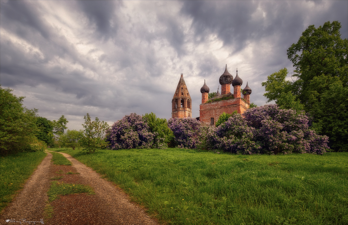 Церковь сирень картинка