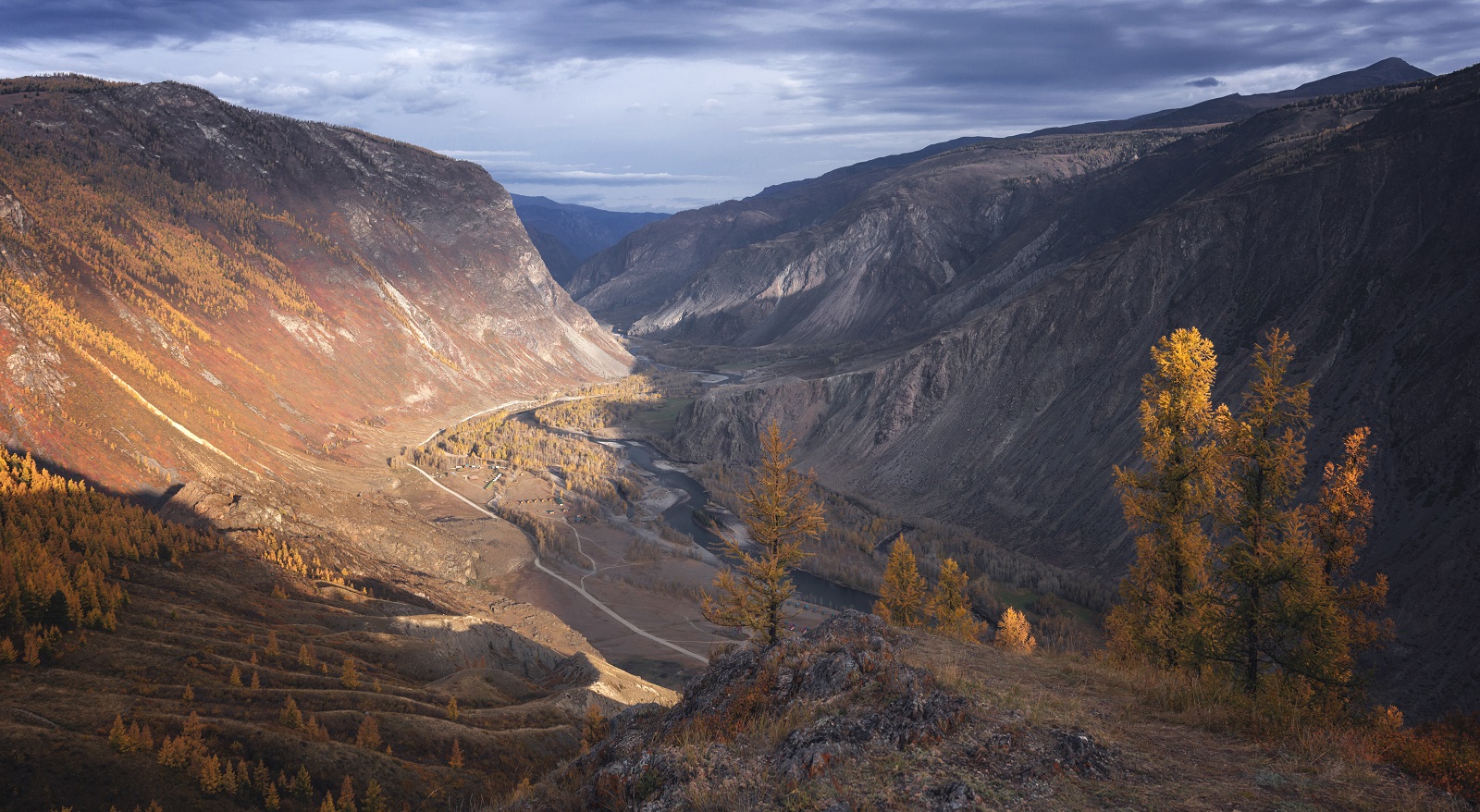 Вид с перевала Кату Ярык Алтай