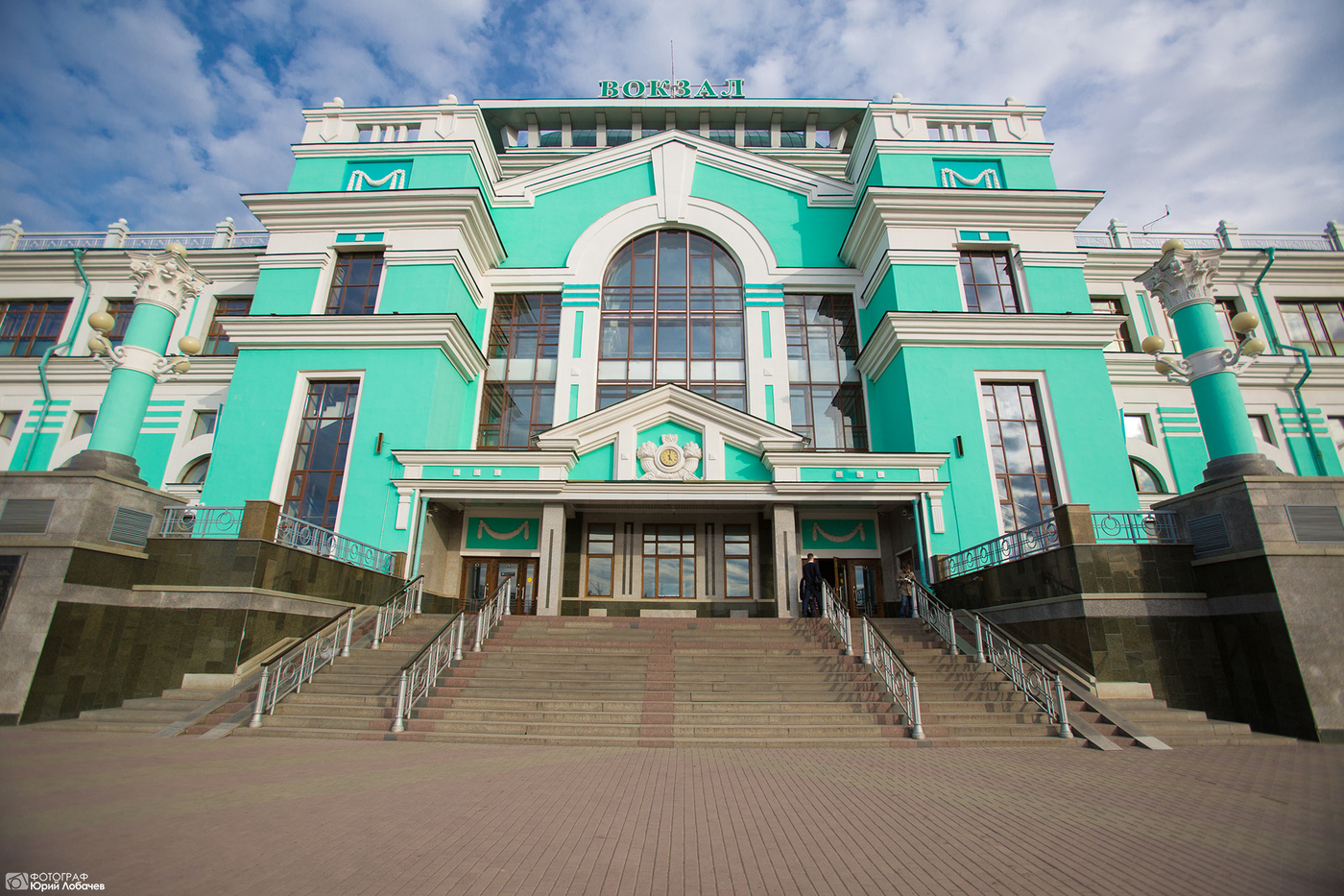 Железнодорожный вокзал города Омска