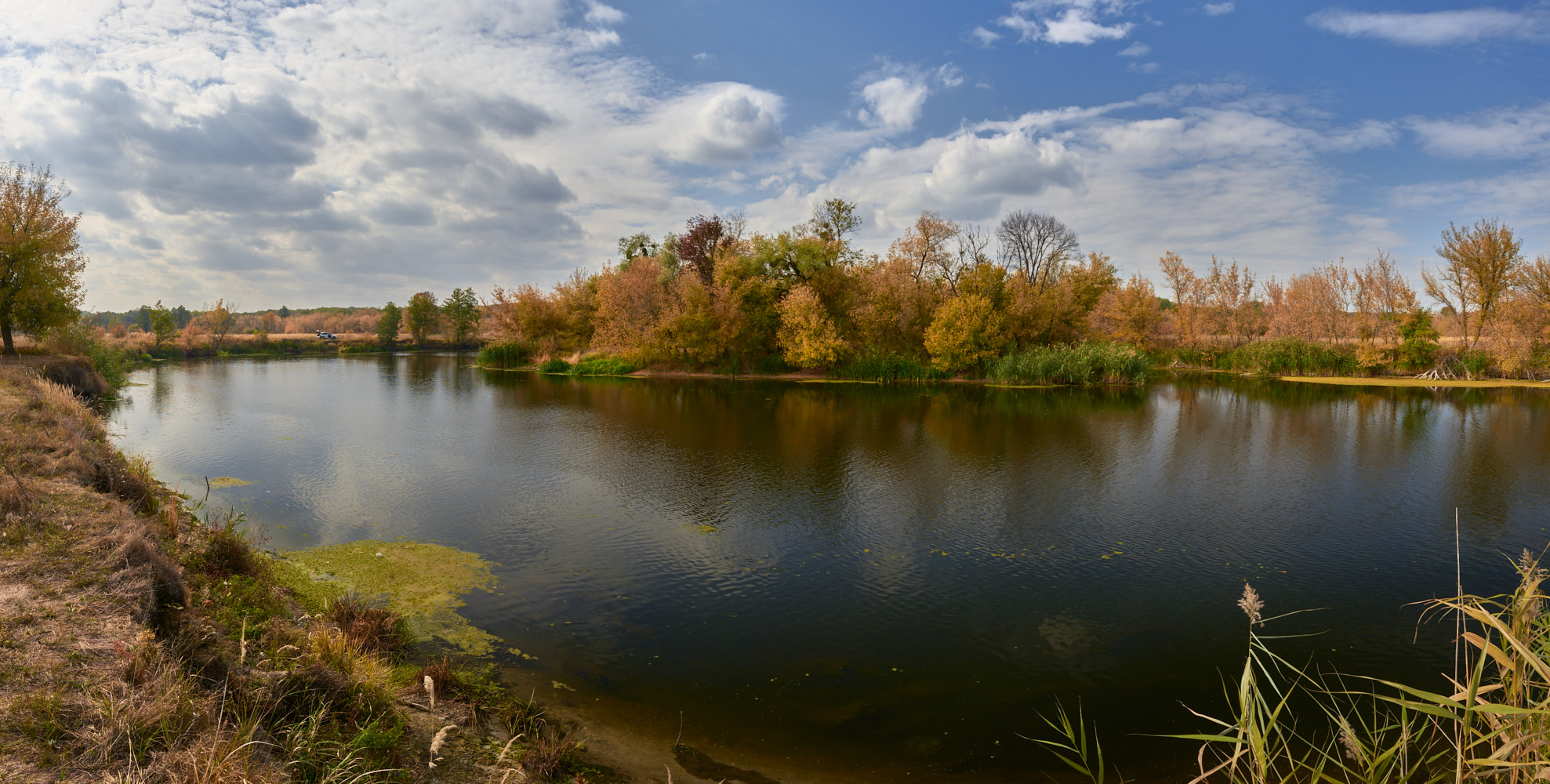Река Северский Донец осень