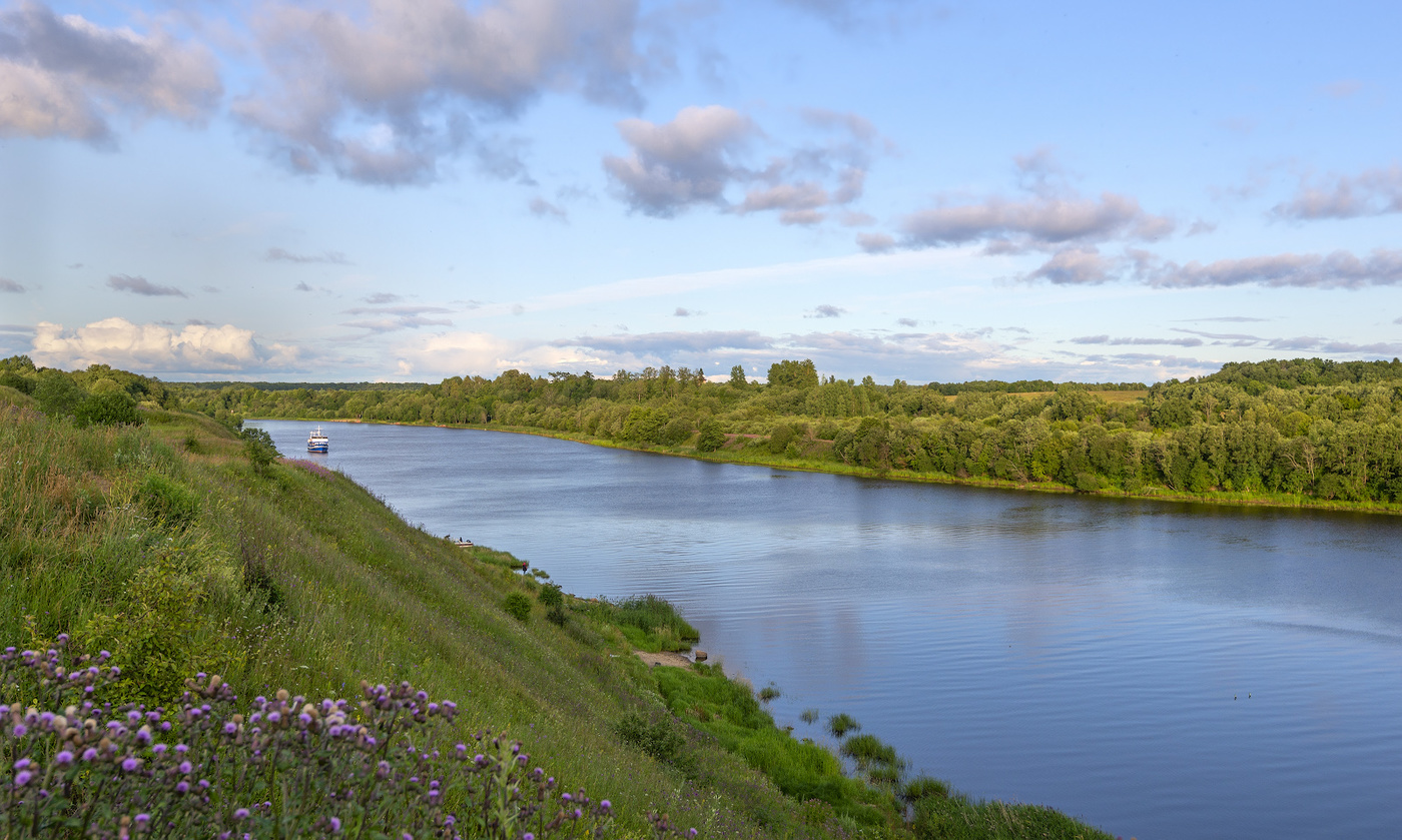 Река Волхов у Ладоги