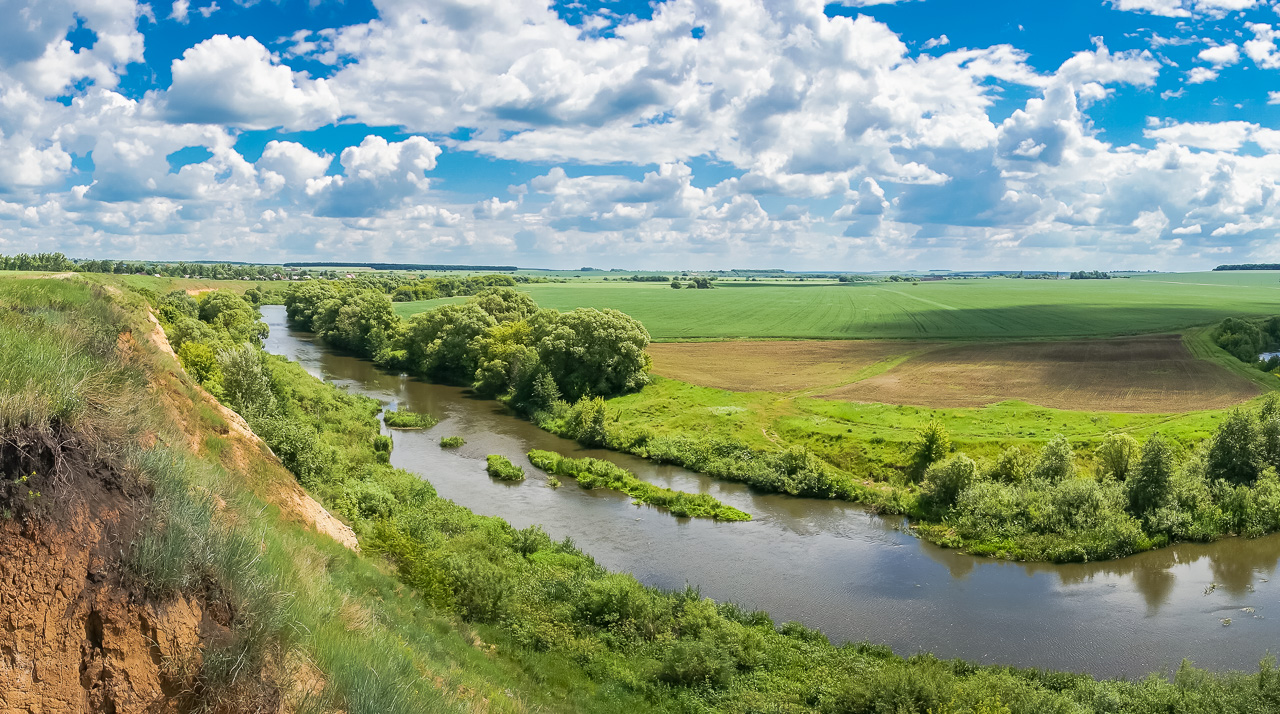 Река Кшень Ливенский район