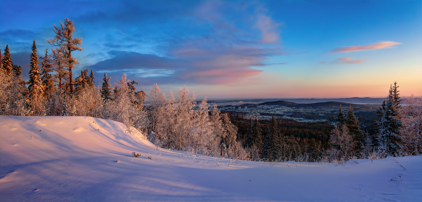 Природа Урала зимой Свердловской области