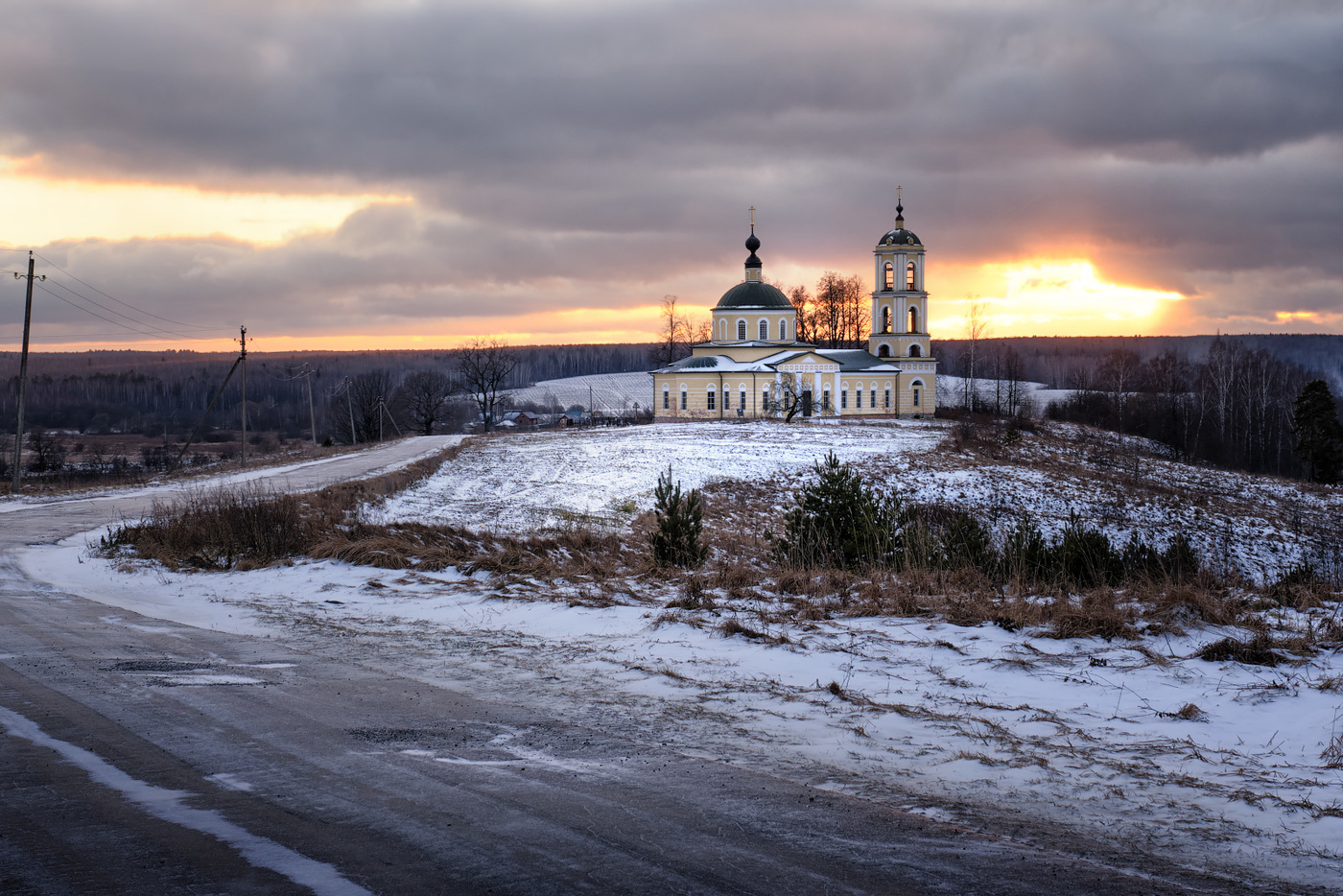 Тараканово Церковь зима