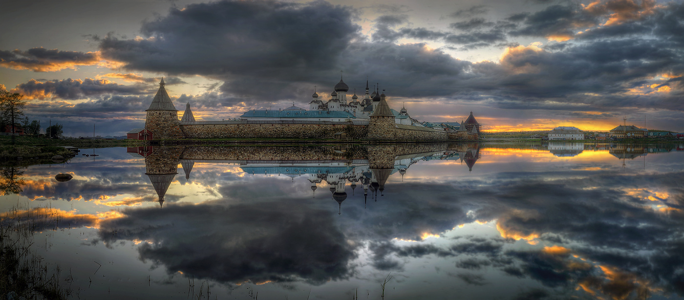 Белое море,Соловецкий монастырь,Архангельск