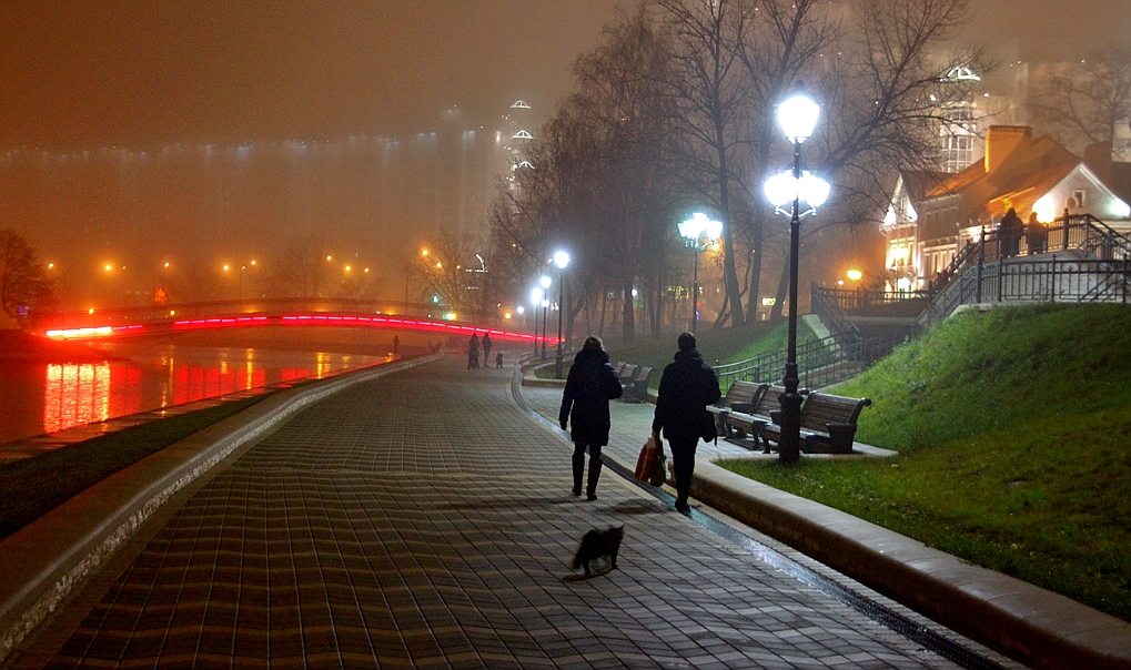 Прогулка вечером картинки