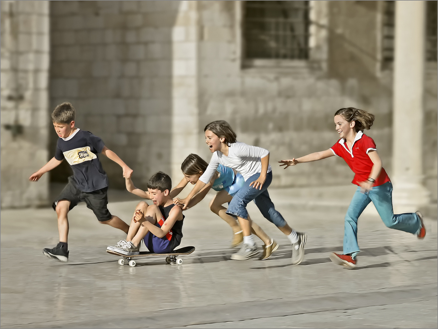 Kids playing in Street