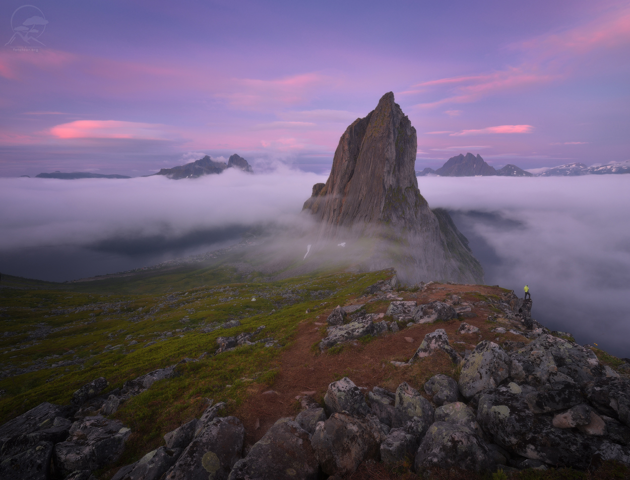 Гора Senja Норвегия