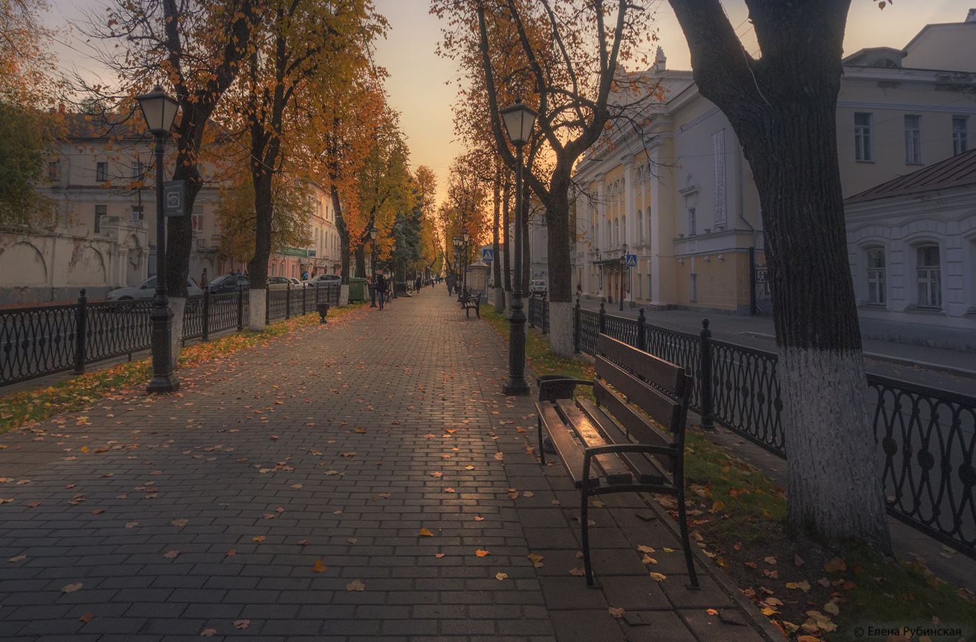 Улица Кострома осень