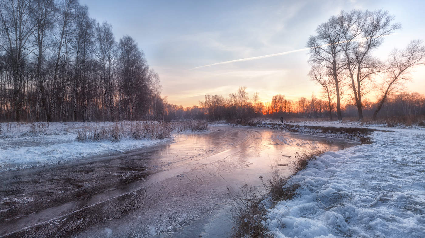 Река Клязьма зима