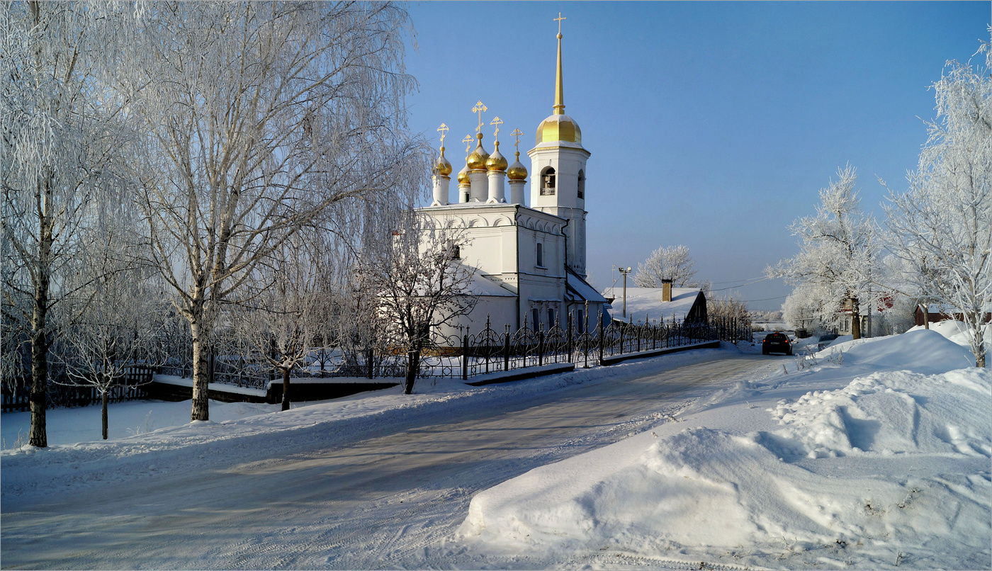 Путятино зима Церковь