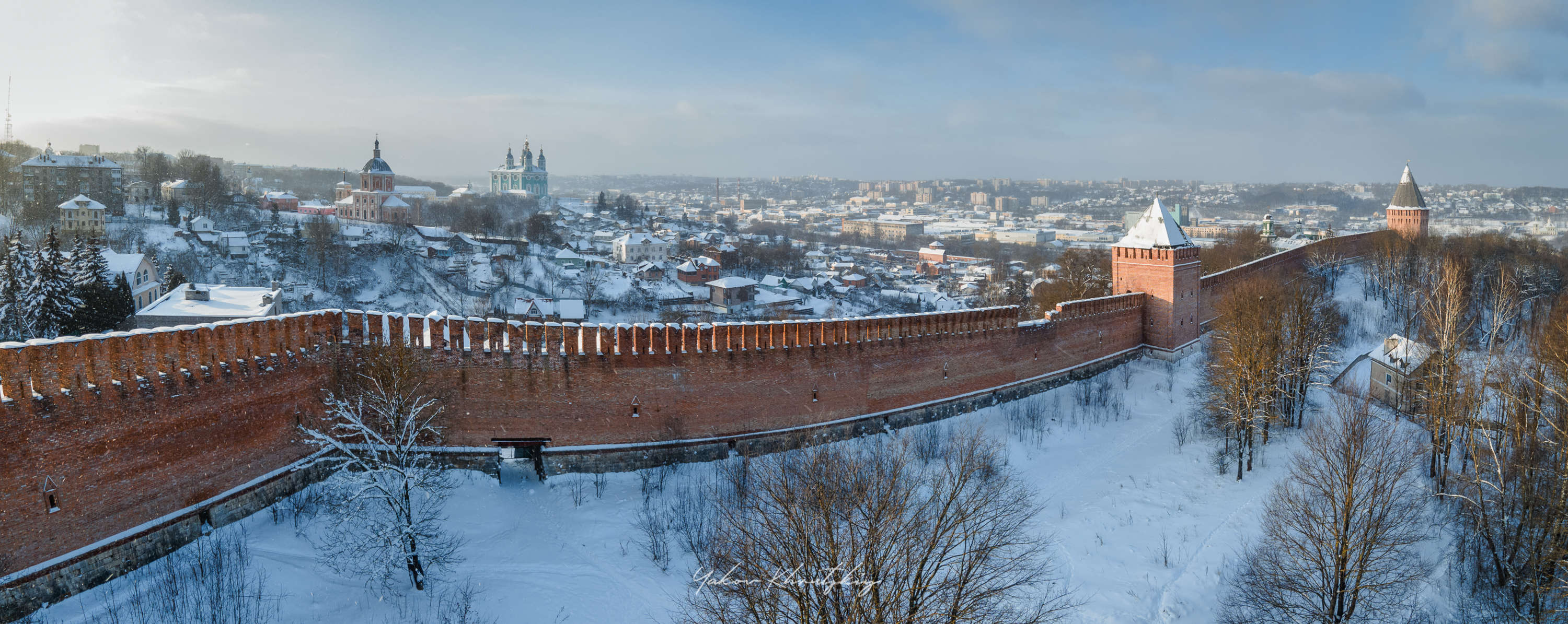 смоленская крепость вид сверху