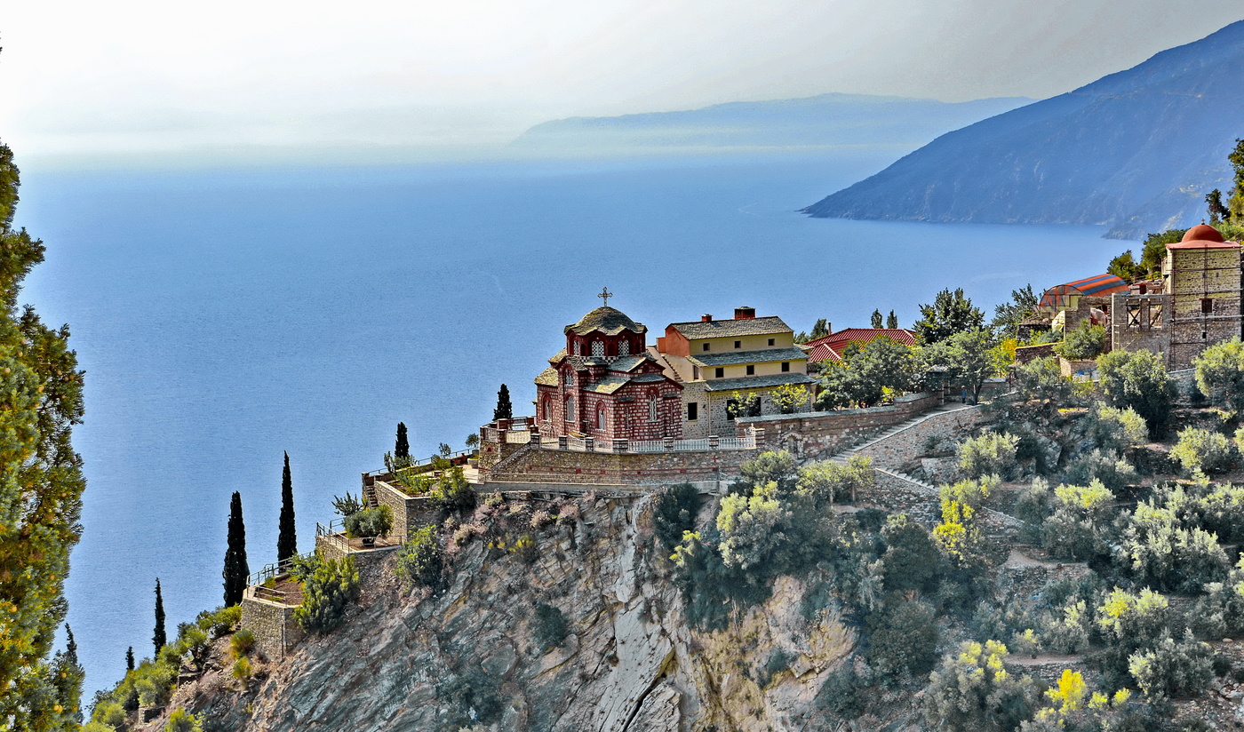 Фото афон греция монастырь
